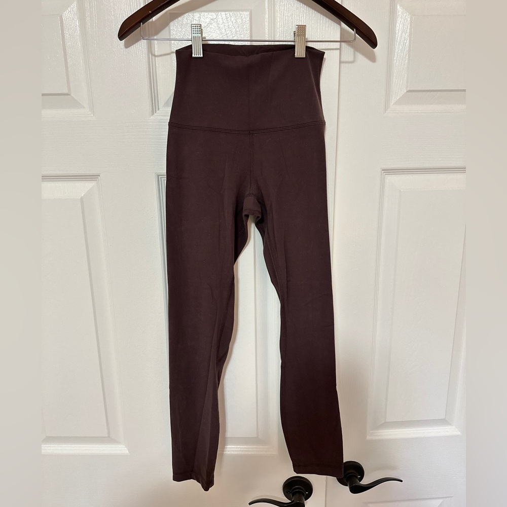 Lululemon Align Dark Brown/Purple High-Waisted Leggings, Size 2